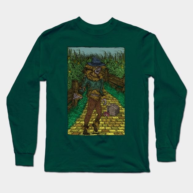 Walkers Of Oz: Zombie Wizard of Oz Walking Dead Cornfield Parody Long Sleeve T-Shirt by House_Of_HaHa